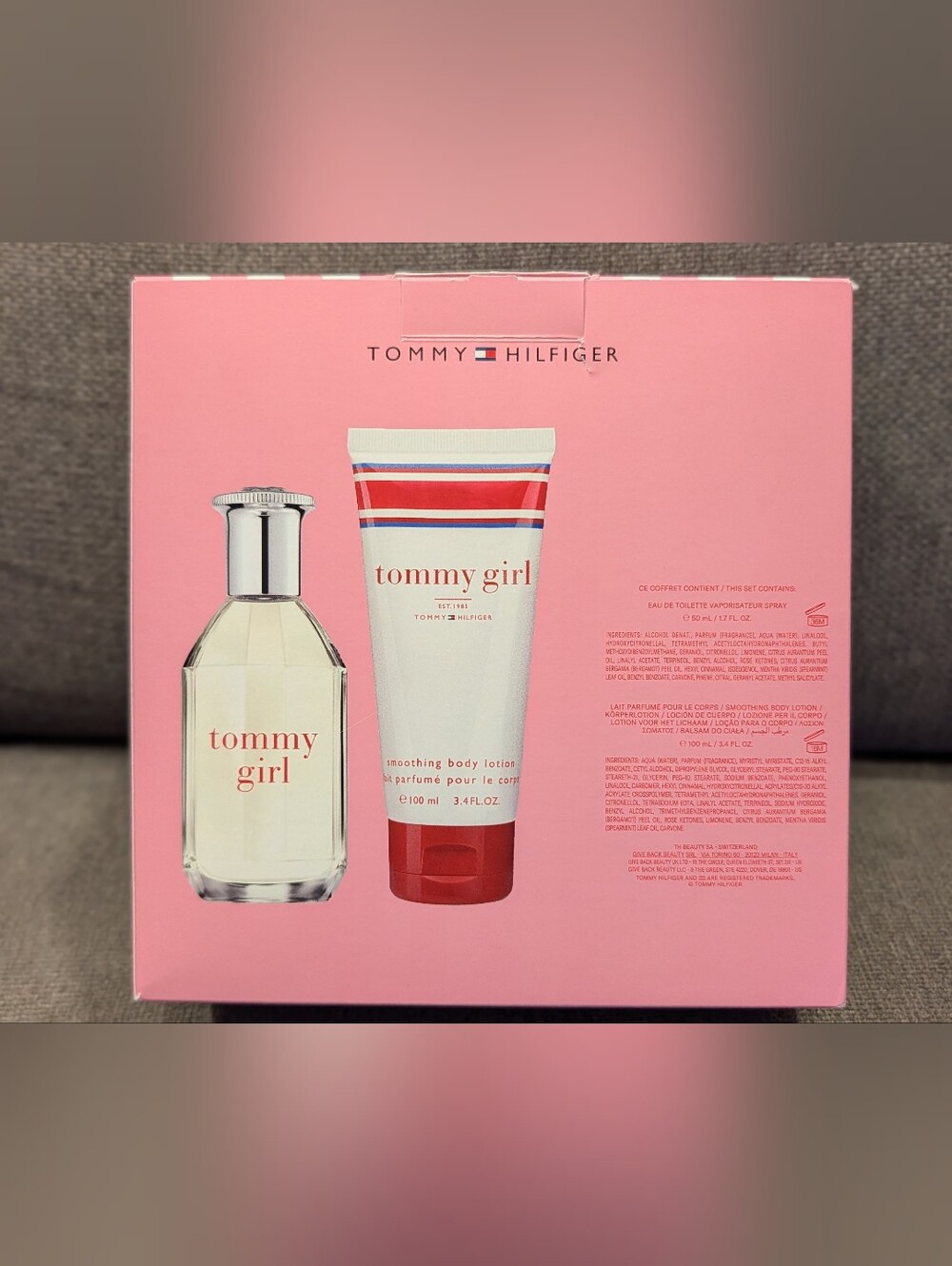 Tommy Hilfiger Tommy Girl Smoothing Body Lotion - Pink & Red Accents